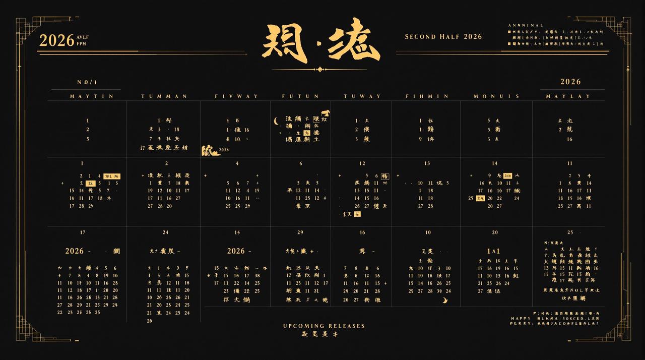 好看动漫网 好看动漫网独家：2026下半年追番日历